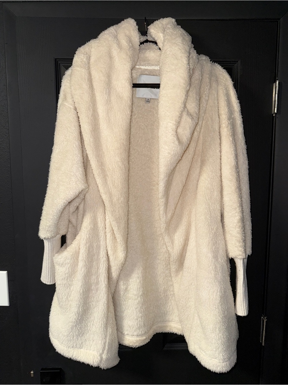 Fuzzy Open Front Cardigan